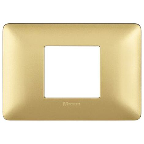 Plaque centrale BTicino Matix AM4819MGL 2 modules – couleur or
