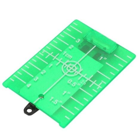 Plaque Cible Magnétique Plaque Cible Laser à Double Échelle avec Pied pour Ligne de Mesure de Niveau à Laser(Green)