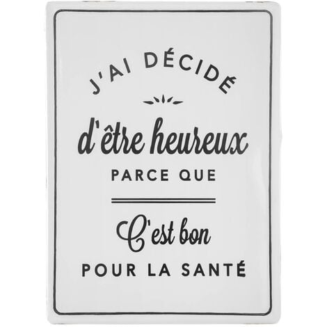 Plaque citation murale Cyprien 35x45cm - Atmosphera créateur d'intérieur
