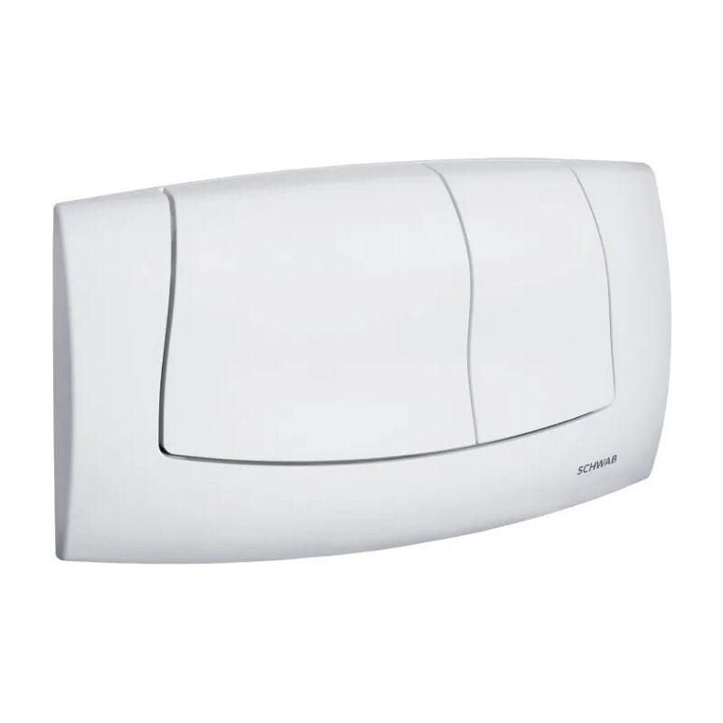 Plaque commande double touche Onda WC encastré, blanche