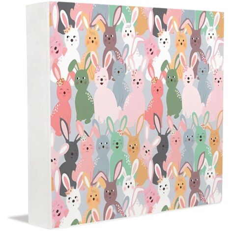 Plaque commémorative, décorations de Pâques pour la maison, plaque en bois personnalisée pour les mamans, cadeau idéal pour les parents, les grands-parents et les proches.