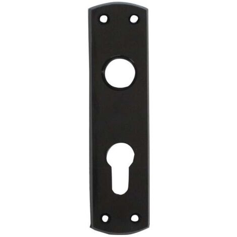 Plaque courte Eisen noir PZ Ent.53mm f.84PZW32053P