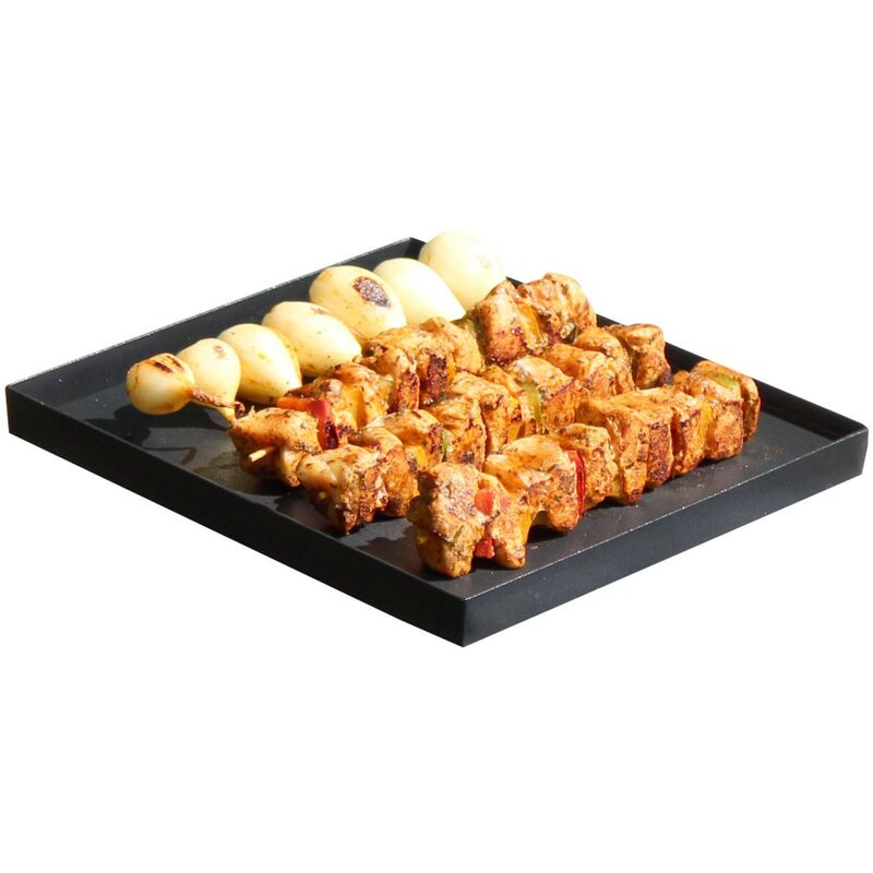 Alpen Camping - Plaque cuisson plancha réchaud gaz 26 x 23 cm