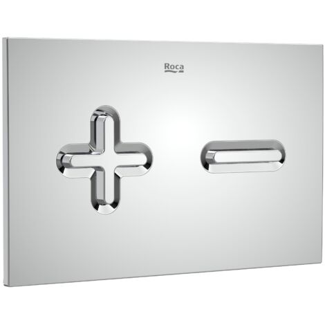 Plaque d'actionnement avec double chasse d'eau PL6 DUAL (ONE) - ROCA Couleur : chromé