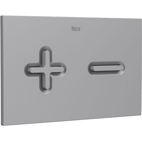 Plaque d'actionnement avec double chasse d'eau PL6 DUAL (ONE) - ROCA Couleur : gris laqué