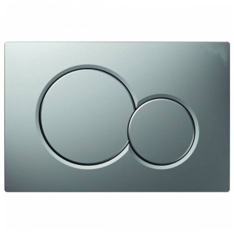 Plaque d'actionnement Geberit Sigma01 pour double chasse d'eau : laquée chrome mat, gris (115.770.JQ.5-gris)