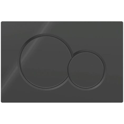 Plaque d'actionnement Geberit Sigma01 pour double chasse d'eau : Noir de jais RAL 9005 (115.770.DW.5)