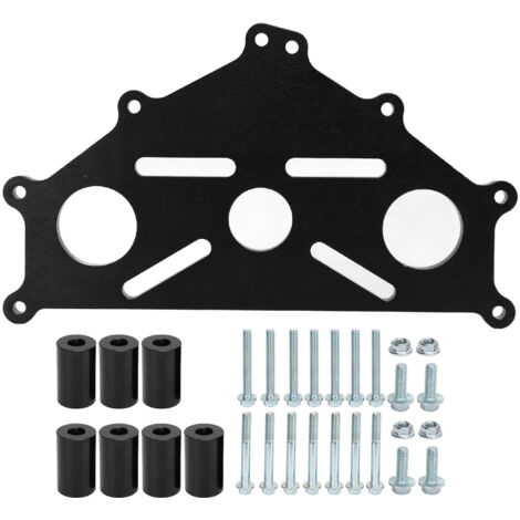 Plaque d'adaptation de support de moteur 551897, métal robuste, remplacement sûr pour Chevy LS1 BBC SBC LS noir