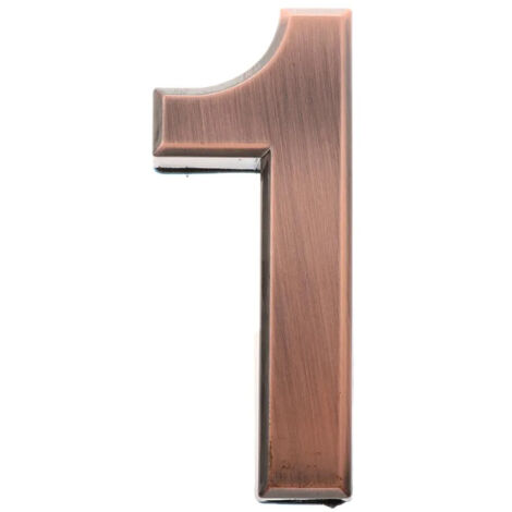 Plaque d'adresse de porte en bronze avec chiffres,