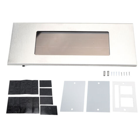 Plaque d'adresse Extérieure éclairée par LED, Panneau d'adresse Solaire étanche à Lumière Blanche Anti-éblouissement, Facile à Utiliser pour la Cour de Patio