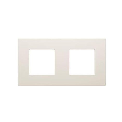 PLAQUE DAHLIA 2 POSTES H/V IVOIRE GEWISS GW35902AY