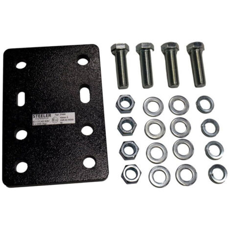 Plaque d'ajustement en hauteur pour rotule standard 2 trous