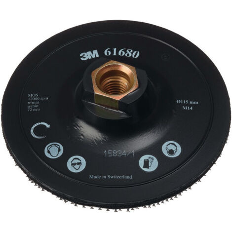 Plaque d'appui Scotch Brite™ DH-AC D.125mm M14 avec centrage 3M