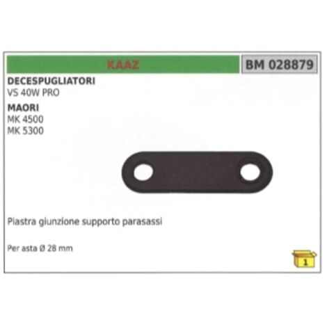 Plaque d'articulation pour support d'essieu KAAZ pour arbre de débroussailleuse VS 40W PRO Ø  28 mm