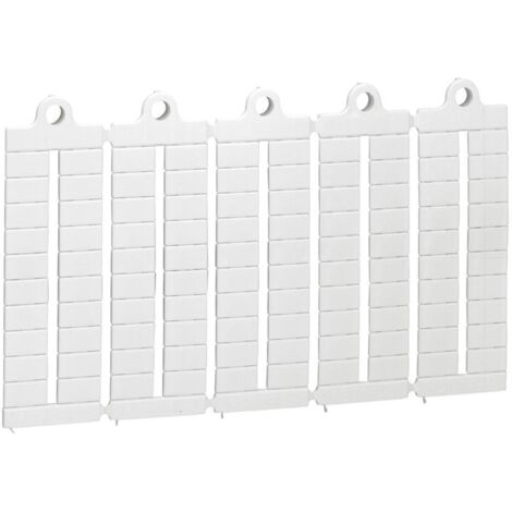 Plaque de 100 repères prédécoupés vierges pour bloc de jonction viking 3 pas 6mm LEGRAND 039501