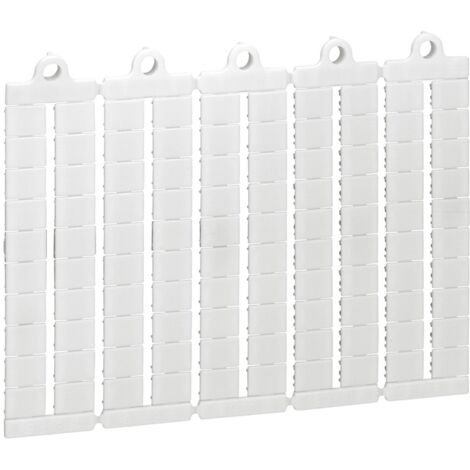 Plaque de 100 repères prédécoupés vierges pour bloc de jonction viking 3 pas 8mm LEGRAND 039502