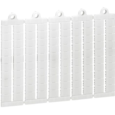 Plaque de 100 repères prédécoupés vierges pour bloc de jonction viking 3 pas 8mm LEGRAND 039502