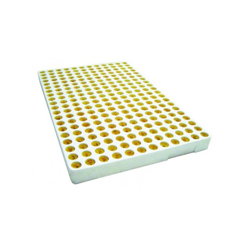 Grodan - Plaque de 240 bouchons de laine de roche