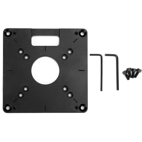 Plaque de Base en Alliage d'Aluminium pour Machine de Fraisage et Rabotage - Accessoire de Menuiserie
