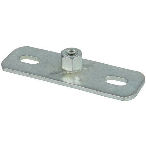 Plaque de base galvanisée M8/M10 120 x 40 x 4 mm