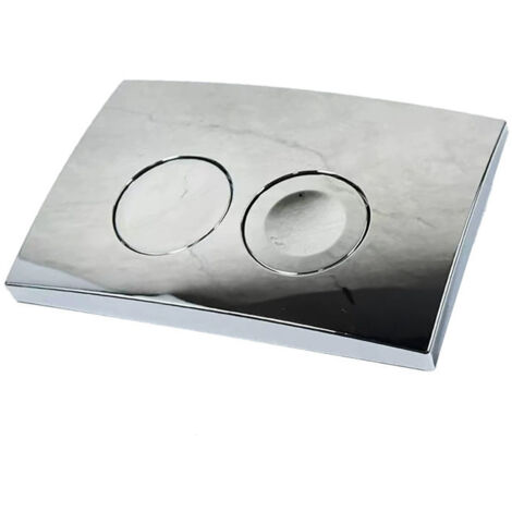 Plaque de chasse d'eau de rechange pour réservoir encastré Geberit Delta 21, 2 points de chasse, noire (non originale)