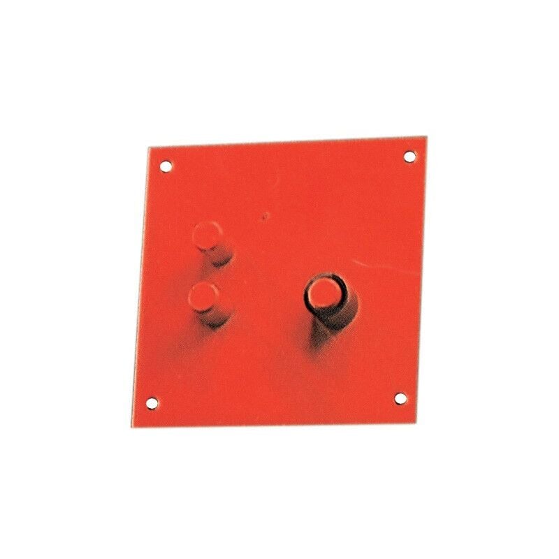 Salone - Plaque de cintrage en fer en acier peint, type à picots 20x25 cm - Salon