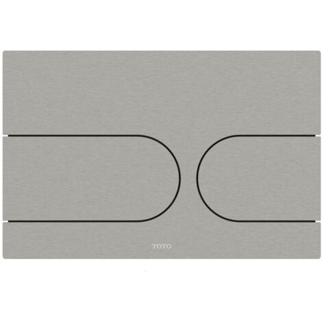 Plaque de commande 150 x 220 x 5 mm, inox brossé TOTO
