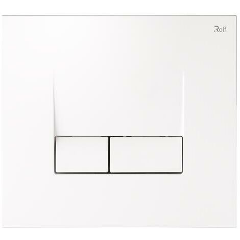 Plaque de commande 3/6 litres blanche - ROLF
