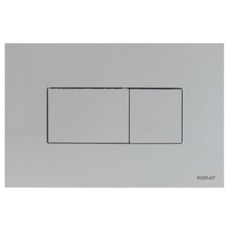 Plaque de commande 3/6L KARISMA pneumatique double débit - blanche - Regiplast