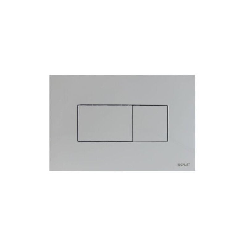 Regiplast - Plaque de commande 3/6L karisma pneumatique double débit - blanche