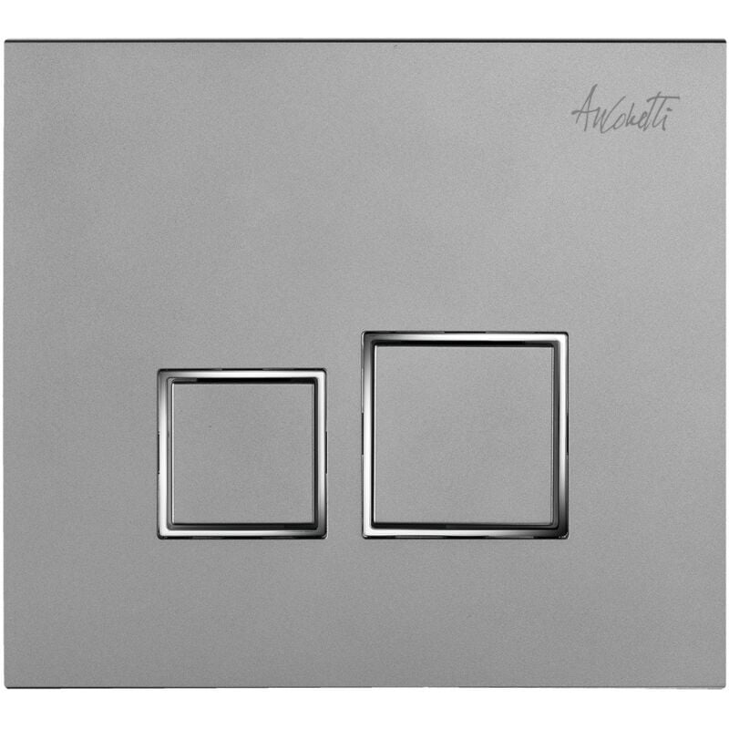 Plaque de commande Ancodesign - Anconetti - Aspect Inox/Inserts brillants