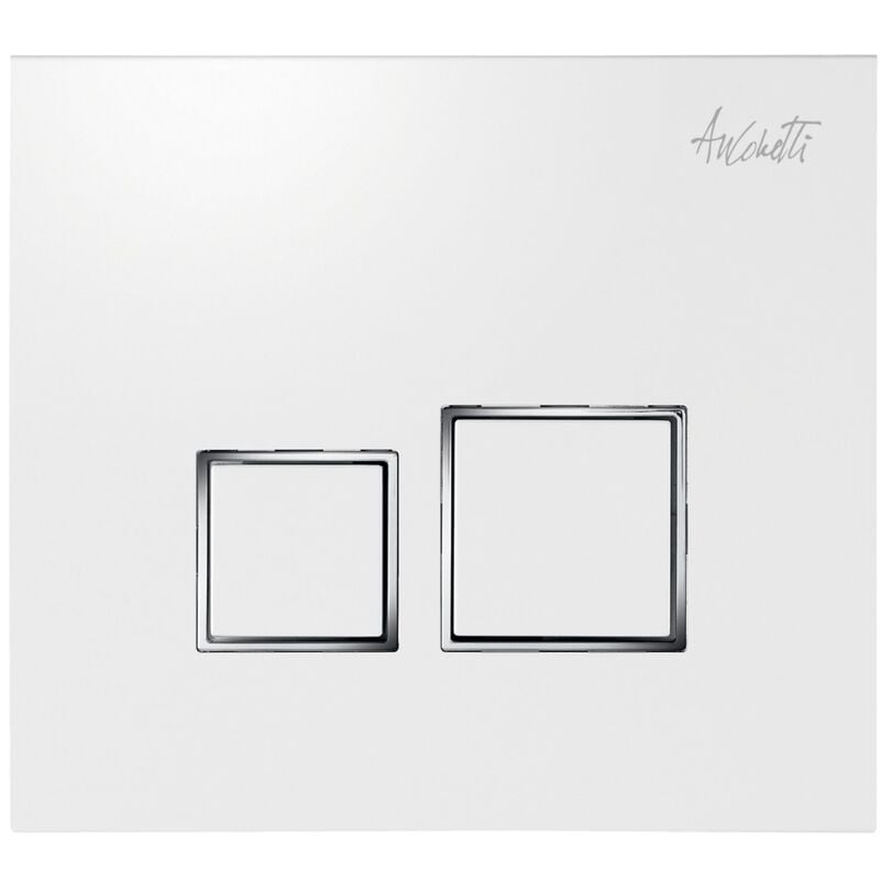 Anconetti - Plaque de commande Ancodesign Blanc/Inserts brillants
