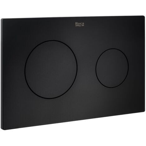 Plaque de commande avec double chasse DUPLO ONE, NOIR MAT, ROCA, Réf.A890189206