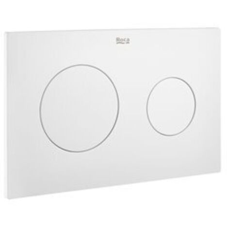 Plaque de commande avec double chasse DUPLO ONE sphère, BLANC MAT, ROCA, Réf.A890189207