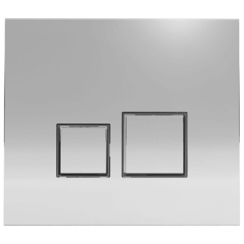 Plaque de commande pour Toilette wc Suspendu siamp Square Aspect Inox Inserts Brillant - 31204210