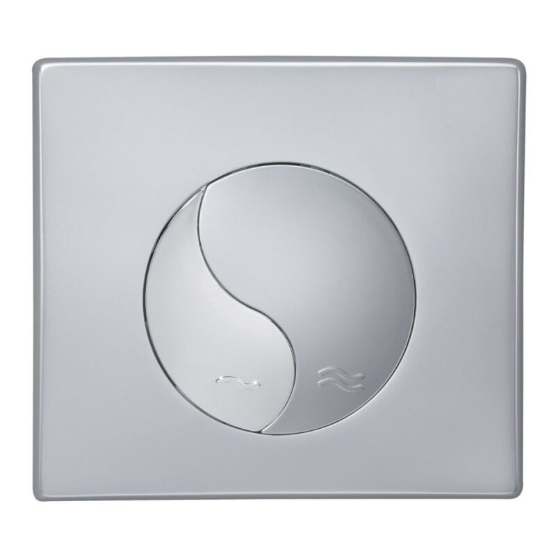 Alterna - Plaque de Commande pour Toilette wc Suspendu Concerto Chromé Gris - 1425708