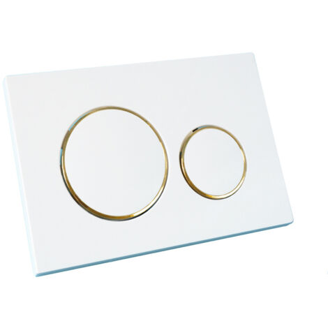 Plaque de commande de remplacement Geberit Sigma20, 2 ports de chasse, blanche (non originale)