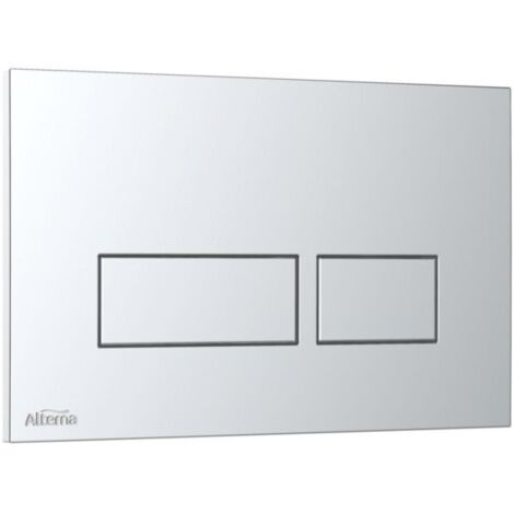 plaque de commande deco - pour bâti-support autoportant concerto 2 - chromé - alterna k5231-k-ews11