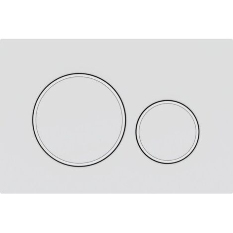 Plaque de commande double Geberit Sigma01 : blanc alpin (115.770.11.10)