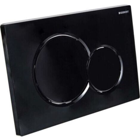 Plaque de commande double Geberit Sigma01 : noir de jais RAL 9005 (115.770.DW.5)