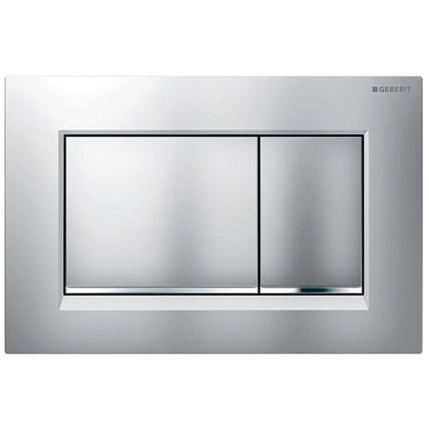 Plaque de commande double Geberit Sigma30, chrome mat (115.883.JQ.1)