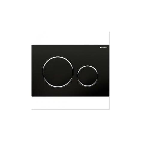 Plaque de commande double touche Sigma 20 Geberit chromée brillant