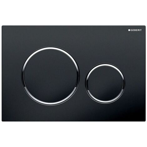 Plaque de commande Geberit DUOFIX SIGMA20, noir/chrome (115.882.KM.1)