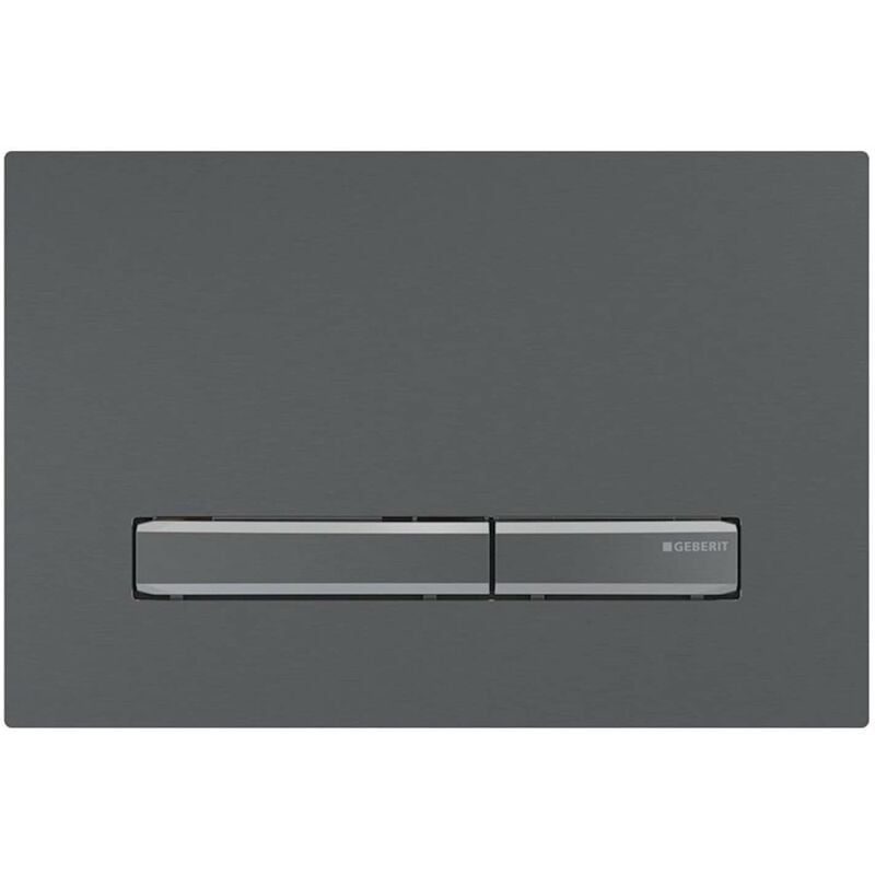Sigma50 - Plaque de déclenchement, easy to clean, chrome noir brossé 115.671.QD.2 - Geberit