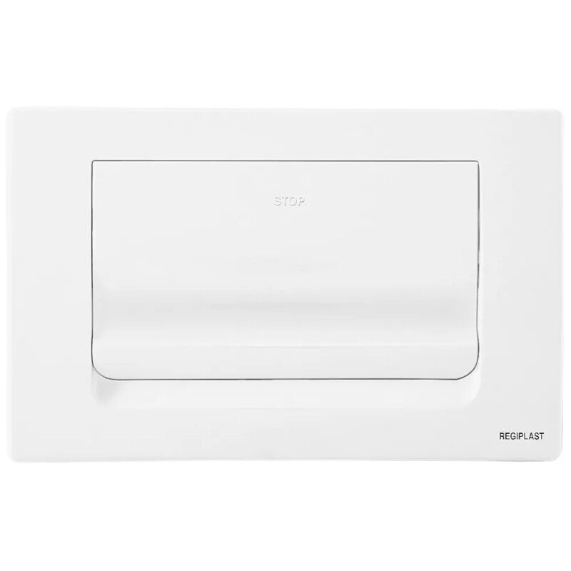 Regiplast - Plaque de commande murale simple volume réservoir wc encastré