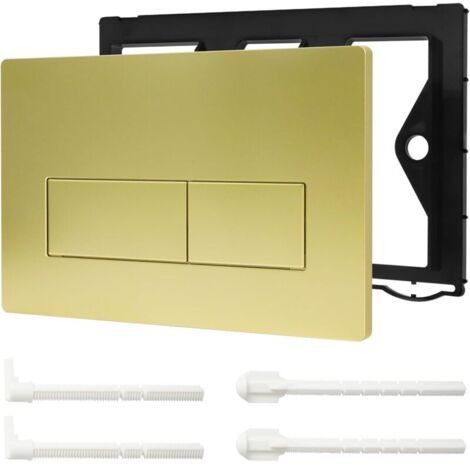 ORTVIAI Plaque De Commande Pour Chasse D'eau Encastrée Double Fonction Compatible Geberit Sigma01 UP300/320 115.770.11.5 Or