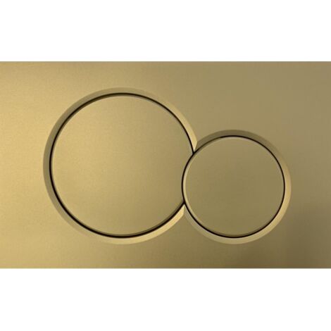 Plaque de commande pour double chasse d'eau Geberit Sigma01 : Or brossé