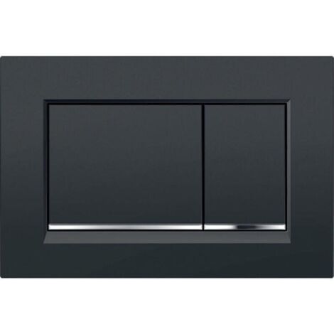 Plaque de commande Sigma 20 double débit noire/vernie chromée 115883KM1-Produit compatible