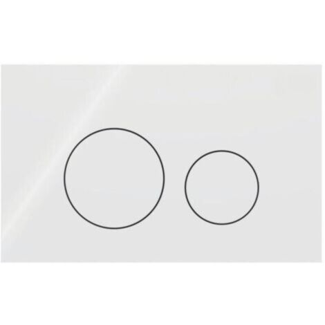 Plaque de commande Sigma 40 Ronde, blanc, pour chasse d'eau à double débit, 115628SI1-Produit compatible