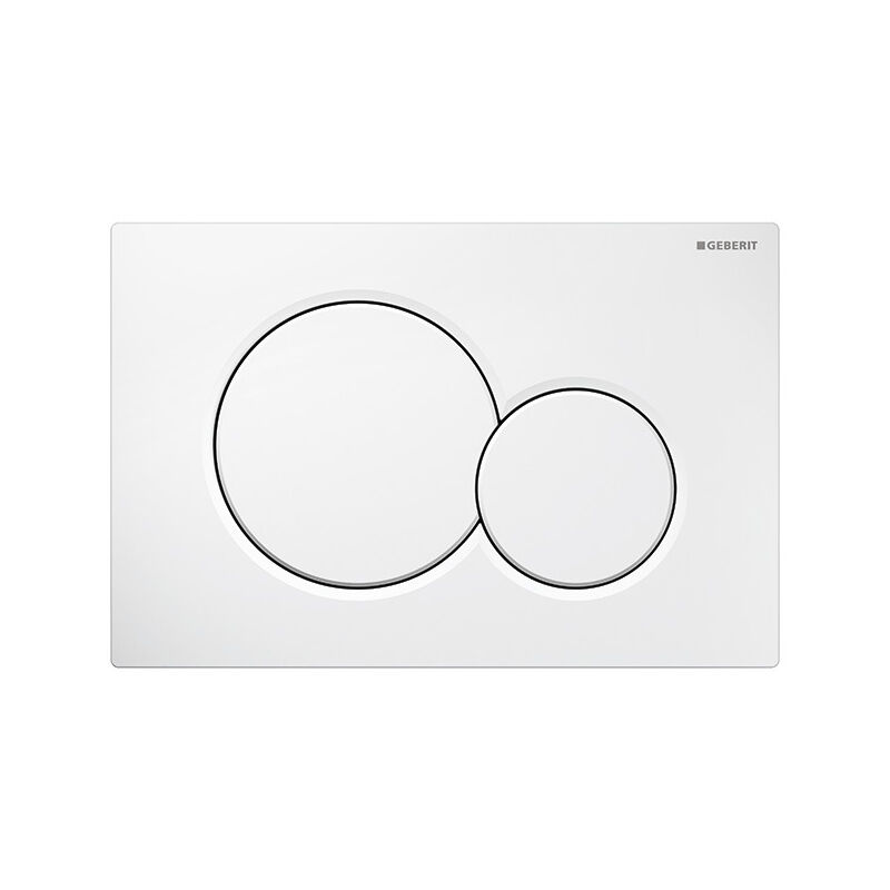 Sjqka - Plaque de commande Sigma01GEBERIT Blanc - 115.770.11.5